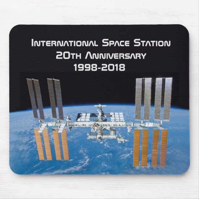 Internationell Space Station ISS 20-årsdagen Musmatta (Framsidan)