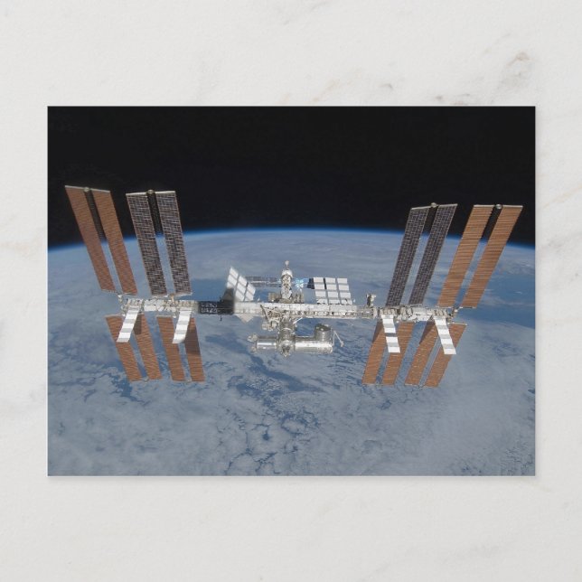 Internationell Space Station ISS Vykort (Framsida)