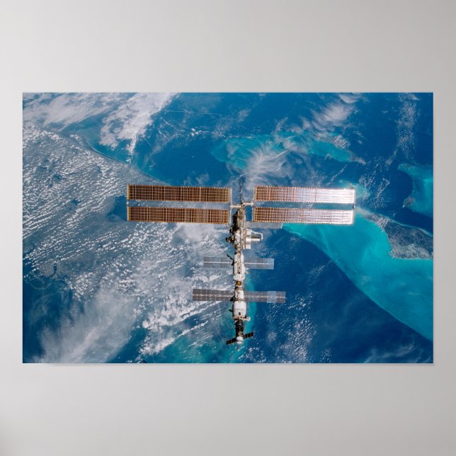Internationell Space Station over Florida Poster (Framsidan)