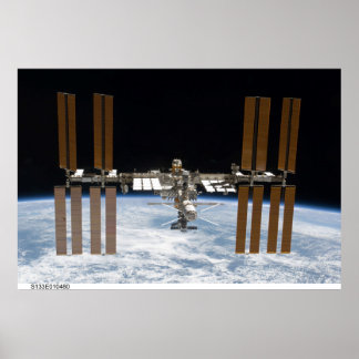 Internationell Space Station Poster ISS