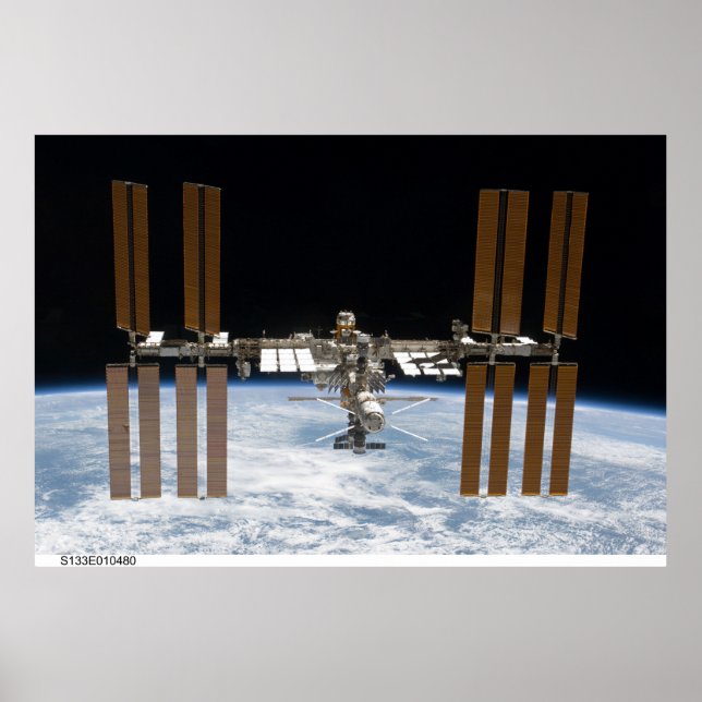 Internationell Space Station Poster ISS (Framsidan)