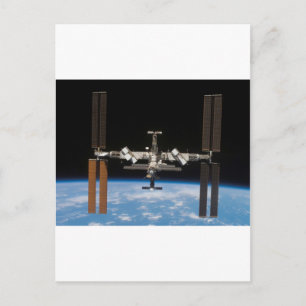Internationell Space Station - Seen från Atlantis Vykort