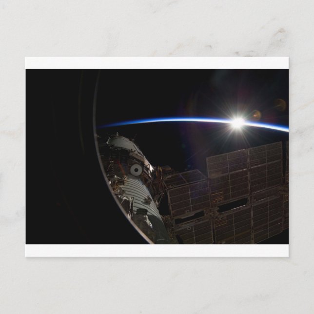 Internationell Space Station - Seen från Atlantis Vykort (Framsida)