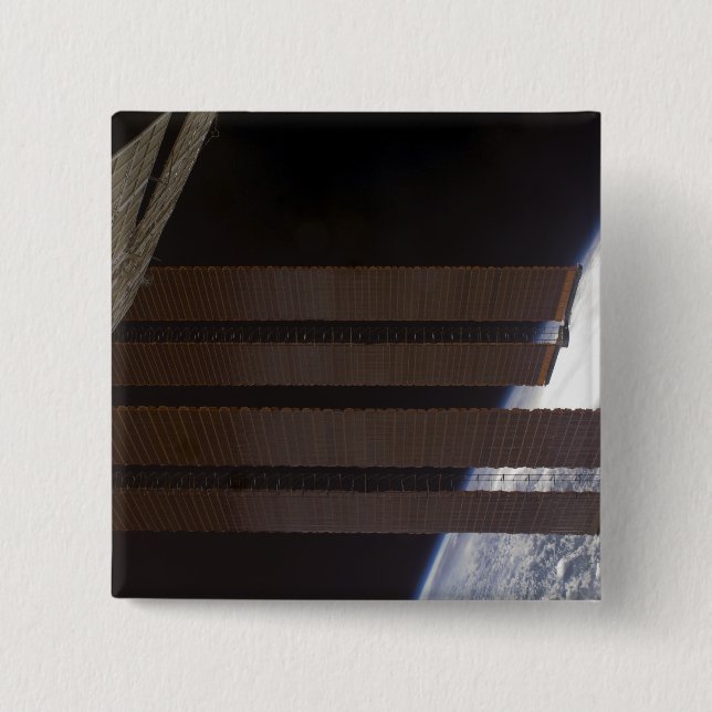 Internationell Space Station solmatarpanel Knapp (Framsida)