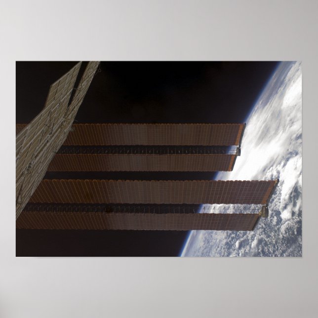 Internationell Space Station solmatarpanel Poster (Framsidan)