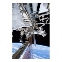 Internationell Space Station Starboard Truss Poste