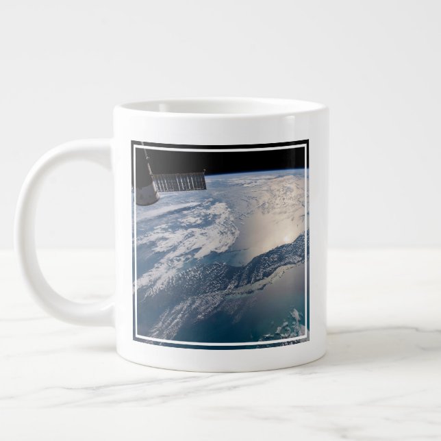 Internationell Station ovanför Atlanten Jumbo Mugg (Vänster)
