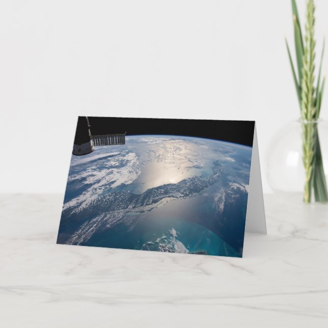 Internationell Station ovanför Atlanten Kort (Framsida)