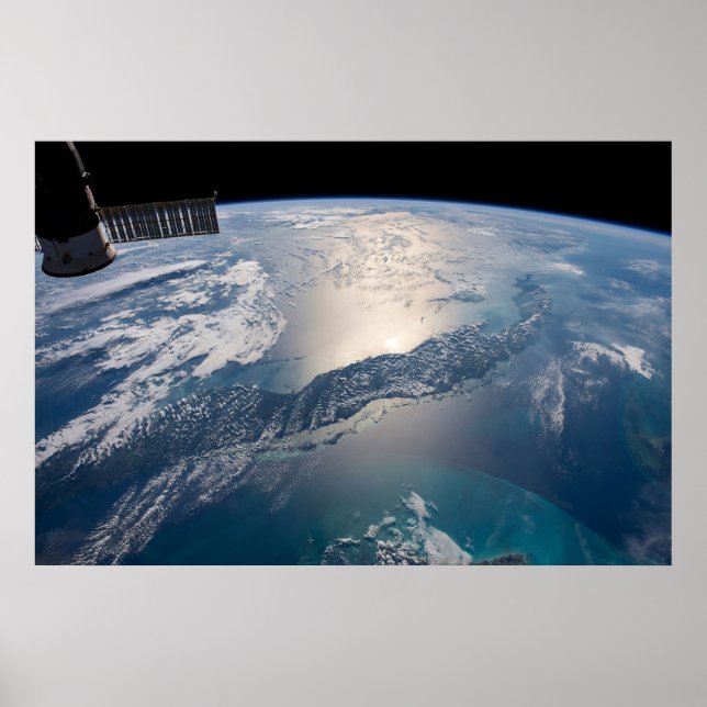 Internationell Station ovanför Atlanten Poster (Framsidan)