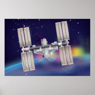 Internationell Station Poster