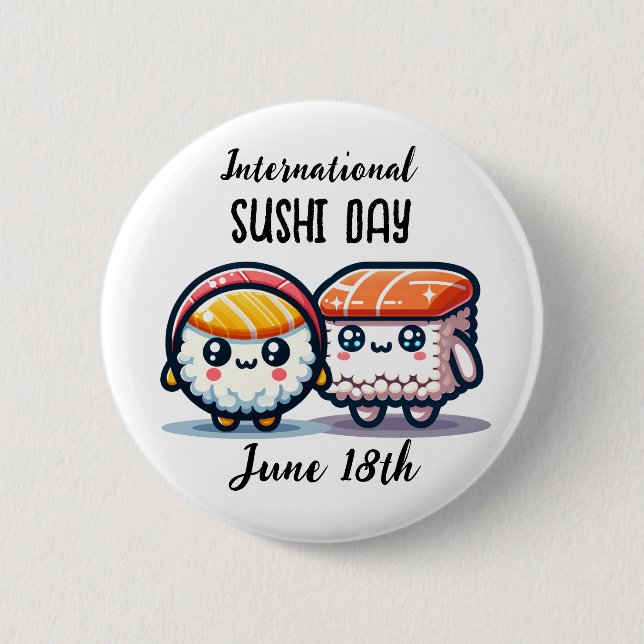 Internationell Sushi Day _ 18 juni Knapp (Framsida)
