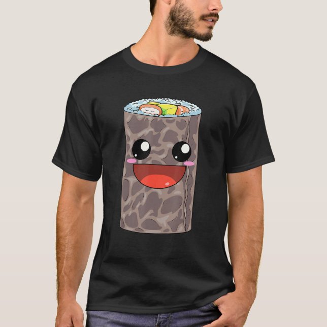 Internationell Sushi Day Maki Salmon Avocado Roll T Shirt (Framsida)