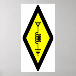 Internationell-symbol för Amateur Radio Poster
