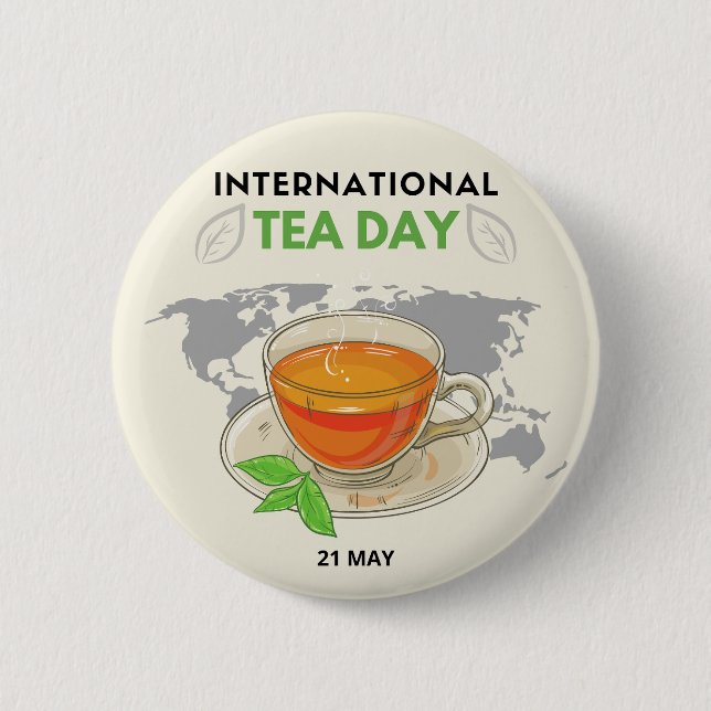 Internationell Tea Day Knapp (Framsida)