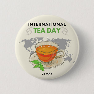 Internationell Tea Day Knapp