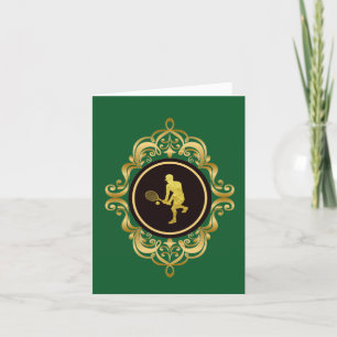 Internationell Tennis Day Greeting Card - Male Kort
