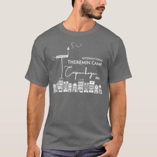 Internationell Theremin Camp - Köpenhamn - Grått T Shirt