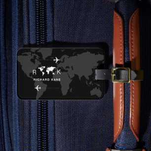 Internationell Travel Black Bagagebricka