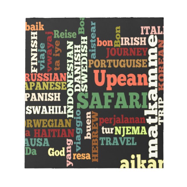 Internationell Travel Blessings Anteckningsblock (Framsida)