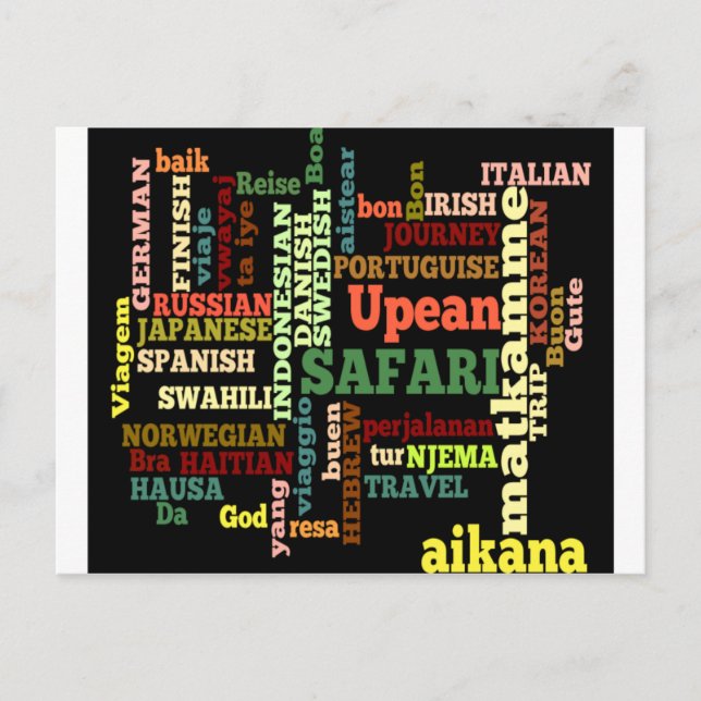 Internationell Travel Blessings Vykort (Framsida)