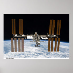 Internationell utrymmestationaffisch ISS Poster