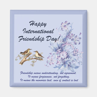 Internationell Vänskap Day. Magnet