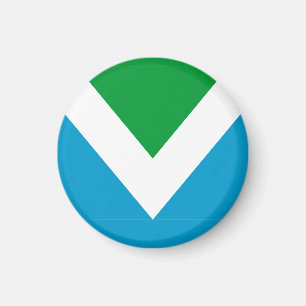 Internationell vegan flagga magnet
