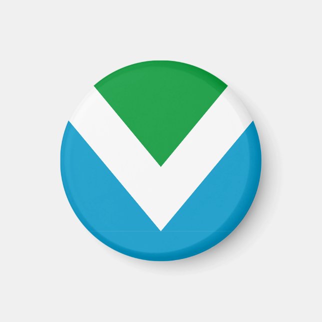 Internationell vegan flagga magnet (Framsidan)