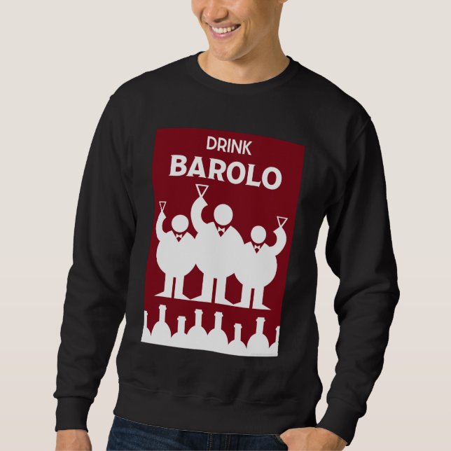 Internationell Vin Days Barolo Lång Ärmad Tröja (Framsida)