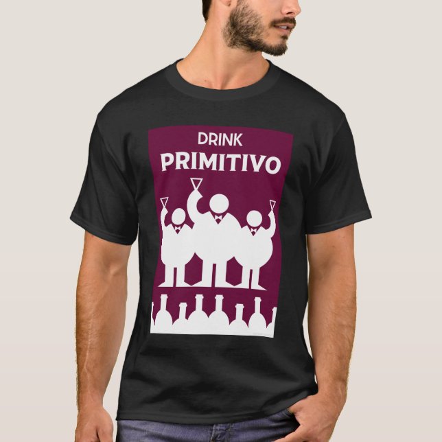 Internationell Vin Days Primitovo T Shirt (Framsida)