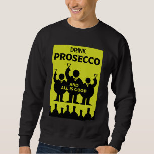 Internationell Vin Days Prosecco T-Shirt Lång Ärmad Tröja