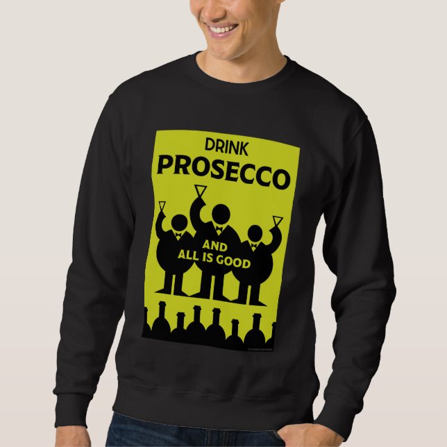 Internationell Vin Days Prosecco T-Shirt Lång Ärmad Tröja (Framsida)