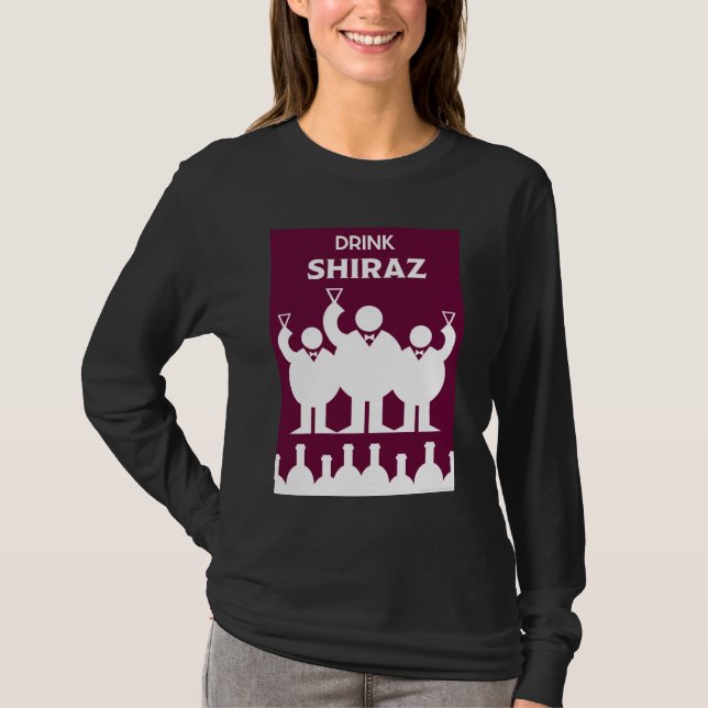 Internationell Vin Days Shiraz T Shirt (Framsida)