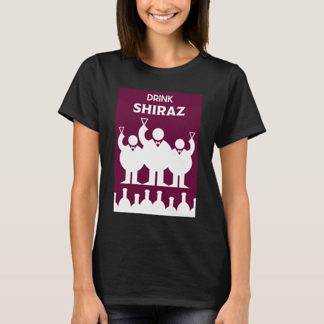Internationell Vin Days Shiraz T Shirt (Framsida)