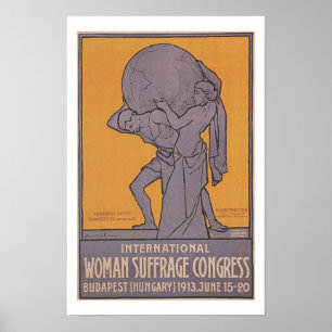 Internationell Women Suffrage Congress Poster