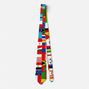 Internationell World Wide Flagga Collage Slips