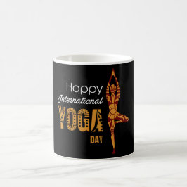 Internationell Yoga Day Kaffemugg