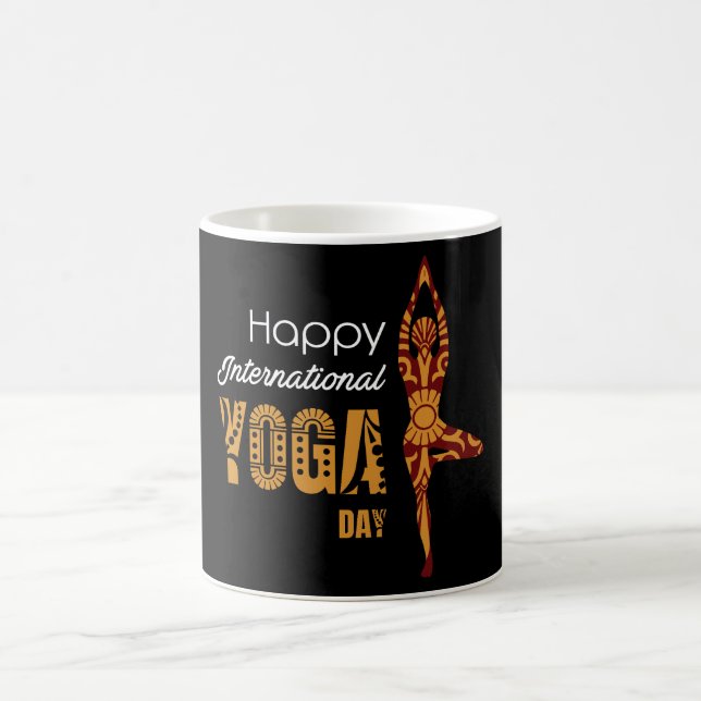 Internationell Yoga Day Kaffemugg (Center)