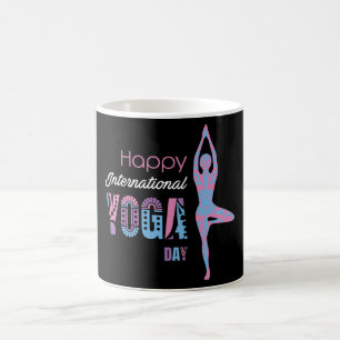 Internationell Yoga Day Kaffemugg