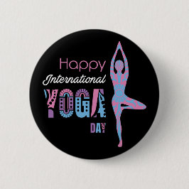 Internationell Yoga Day Knapp