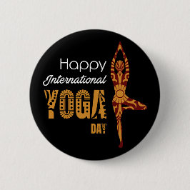 Internationell Yoga Day Knapp
