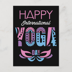 Internationell Yoga Day Vykort
