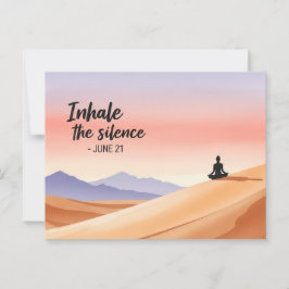 Internationell Yoga Day Vykort