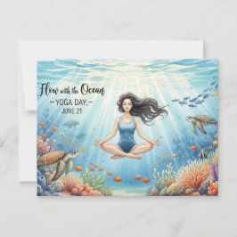 Internationell Yoga Day Vykort