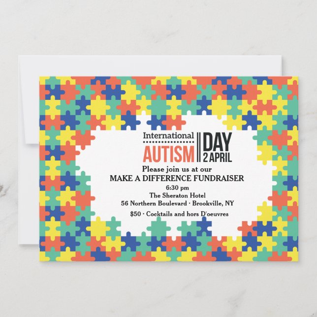 Internationella Autismdagen Inbjudan (Framsida)