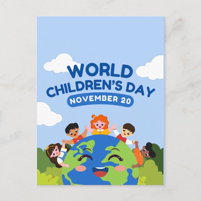 Internationella barndagen | 20 november vykort (Framsida)