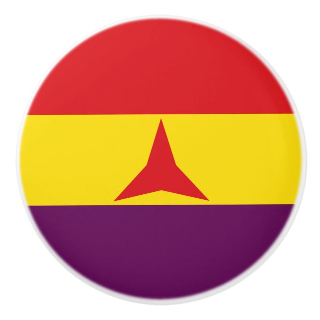Internationella brigadernas flagga (spanska inbörd knopp (Framsidan)
