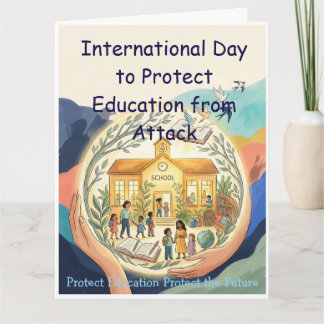Internationella dagen för att skydda utbildningshä kort