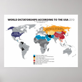 Internationella diktaturer enligt USA Poster