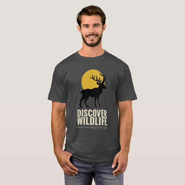Internationella djurdagen - Upptäck vilda djur T Shirt (Hel framsida)
